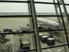 在浦東國際機場候機區所照的風景